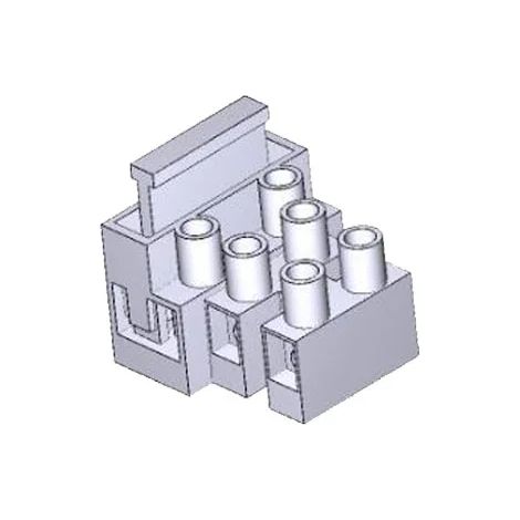 CAME 119RIE205 Morsetto Alimentazione Con Portafusibile BXV BX BK Ricambio (1/3)