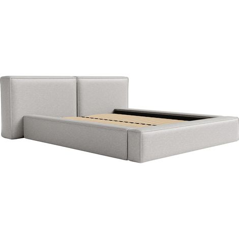 Letto con contenitore 160 x 200 cm Tessuto Grigio - TIMANO (1/5)