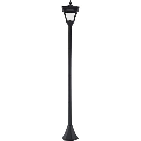 Solar-Garten- und Wegeleuchte LED schwarz 15 x 15 x 120 cm MODENUIT (1/5)