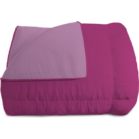 Trapunta Invernale Singola Doubleface 300gr Lilla/Fuxia