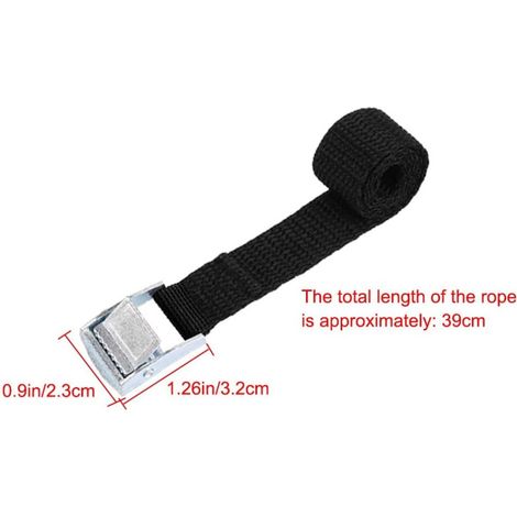 10pcs Tie Down Strap 239CM Fastening Kit for Motorcycle/Car/Bike Door Clamp Strap Max Load 500kg - Black