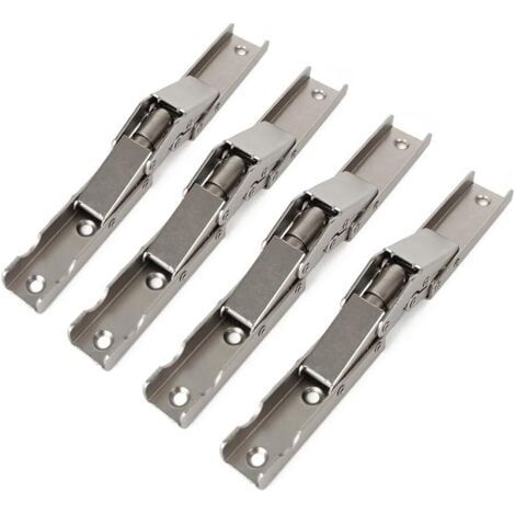 Lot de 4 charnières de porte/étagère pliables à 90 degrés pour table et meubles (1/5)
