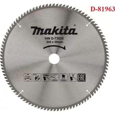 MAKITA TCT-Sägeblatt Aluminium 305 x 30 mm, 100 Zähne D-81963