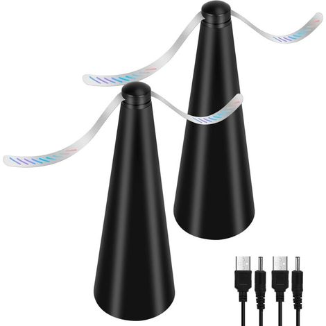 Fly Killer Fan Lot de 2 anti-moustiques sans utiliser de produits chimiques pour éloigner les mouches et les insectes de la nourriture pour le camping, la salle à manger, le jardin (1/4)