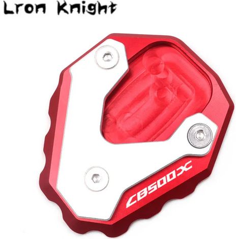 (Rouge) Compatible avec HONDA CB500X CB 500X CB500 X 2019-2023 Moto Béquille latérale CNC Extension de béquille Plaque de support Agrandit la béquille maxpower (1/4)