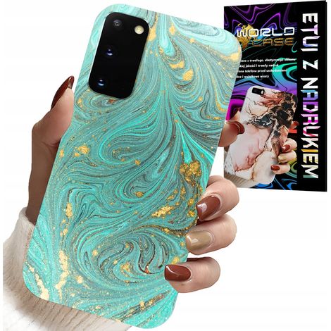 Custodia per Samsung Galaxy S20 - motivo marmorizzato + pellicola in idrogel (1/5)
