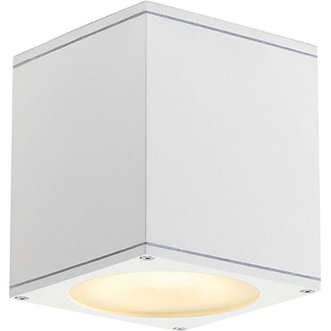 Plafonnier extérieur BIG THEO blanc GU10/QPAR111 75W max IP44 - SLV - 229551 (1/3)