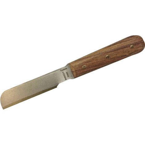 TONINO Beidhändiges Messer mit gerader Klinge und Holzgriff