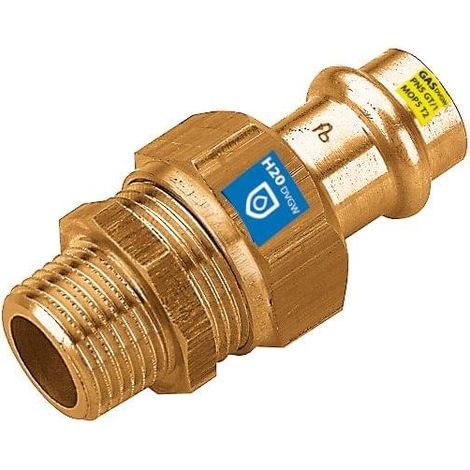 Raccords 1/2x15mm AG - RG à joint plat, raccord combiné Frabo DVGW