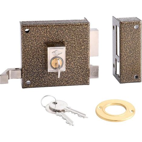 CVL cerradura cvl 1125a/ 8/he derecha , Cerradura Cvl1125a/ 8/he derecha.- Cerradura de sobreponer.- Picaporte accionado por llave exteriormente y con llave y tirador