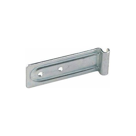 Maxter – Crochet de grenouillère galvanisé 90mm – Gond de fixation pour perçage 22mm – Ø 5mm pour bois dur