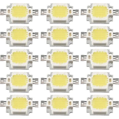 Lot de 20 ampoules LED 10 W blanc pur haute puissance 1100 lm, puce SMD, alimentation 9-12 V CC (1/5)