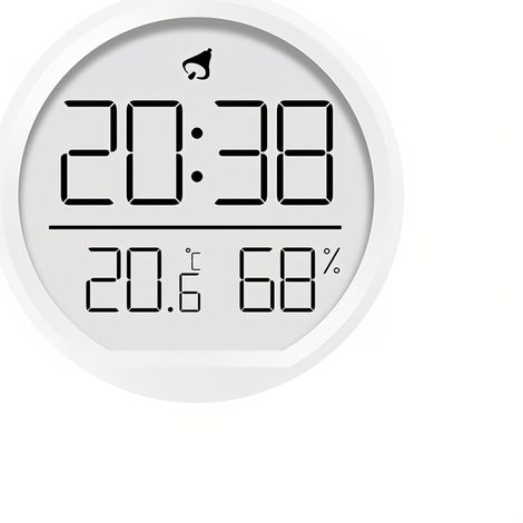 Réveil numérique LCD température et humidité, design magnétique, 3 types de placement, calendrier 12/24 heures pour la maison, la cuisine, le bureau, les étudiants (1/5)