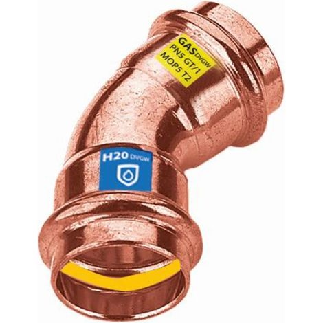 28 mm Arc 45° I/I Raccord combiné Frabo DVGW
