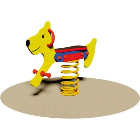 Gioco a molla Cane 508C multistrato okoum&eacute H55 cm EN 1176 bambini 3-8 anni