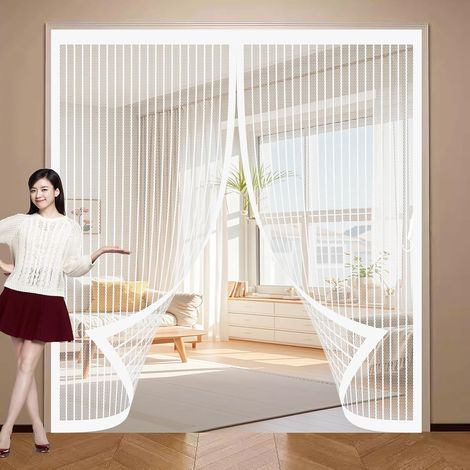 Moustiquaire Magnetique Porte 98 x 154 cm Anti-Moustiques (1/5)