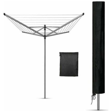 Housse Etendoir Parapluie Extérieur, Housse pour mobilier de jardin , avec sac de rangement, 210D Oxford Imperméable UV-Anti Housse pour Séchoir(165x16x16cm) (1/5)