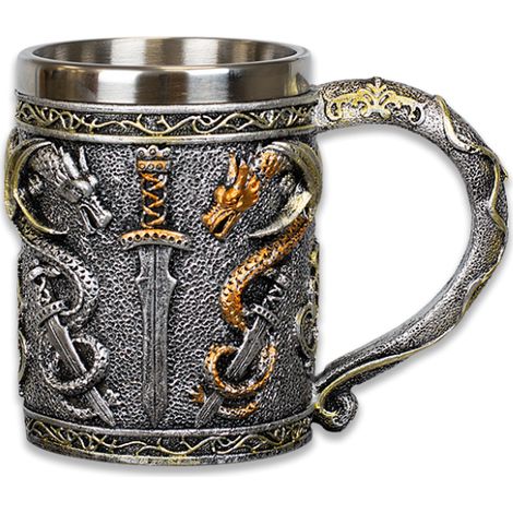 Taza Resina "dragon´s Sword"