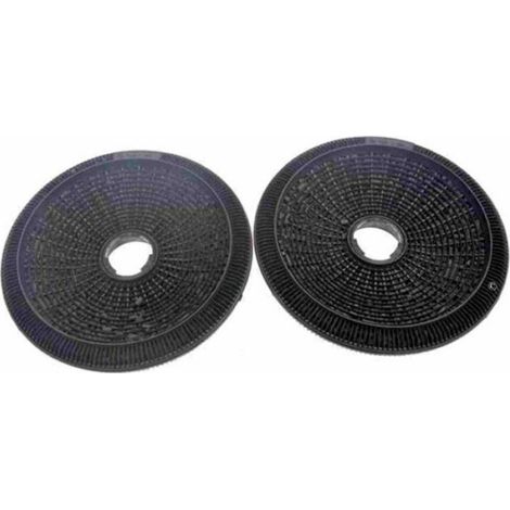 Filtre Charbon - Diametre 190 mm - Epaisseur 25 mm - Pour Hotte Cuisine - Lot de 2