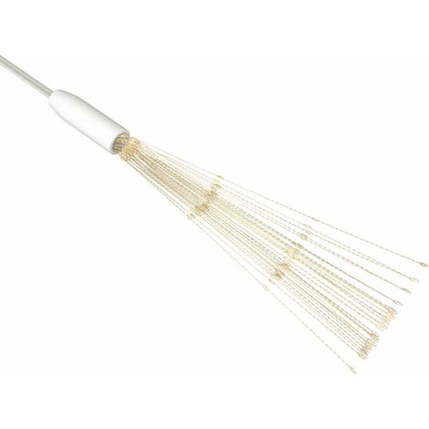 vidaXL Luz de petardo de navidad exterior blanco cálido 140 LEDs 20 cm (1/2)