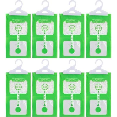 Déshumidificateur pour armoire - TRAHOO - Sachets de 8 x 100 g - Déshumidification - Poids : 950 grammes (1/4)