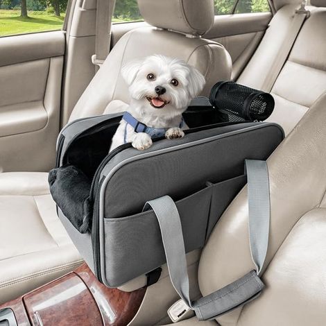 PETSFIT Dog Car Seat - Airline Safety Car Seat - Cat Car Transport - Multifunctional - Storage Pocket (1/5)