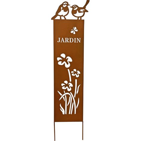Treillage jardin fleuri 18x80cm
