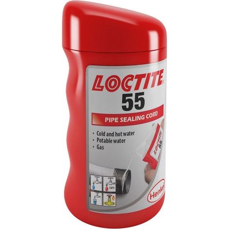 Fil d'etancheite (ptfe) loctite 55 pour filetages 160 mètres