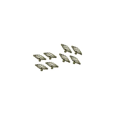 Juego de 8 tiradores estilo jaula de pájaro para armarios, cómodas, cajones, roperos, estanterías y herrajes - Crezuo