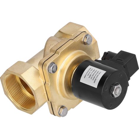 Elektrisches Magnetventil, normalerweise geschlossen, G2-Zoll-Membran, Typ 2W41‐50GBN für Wasser, Öl, Gas, 12 V DC (1/5)