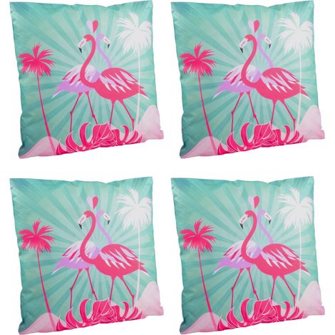 Outdoor-Kissen 4er-Set 45x45cm Dekokissen Gartenkissen Loungekissen Gartendeko - 1
