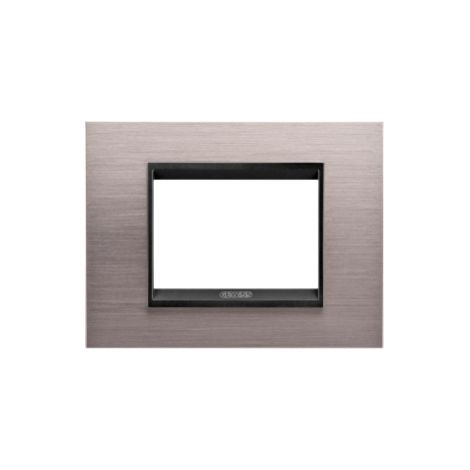 PLACCA LUX 3P METAL. ALLUM. SPAZZ. LAVY GEWISS GW16203WS (1/4)