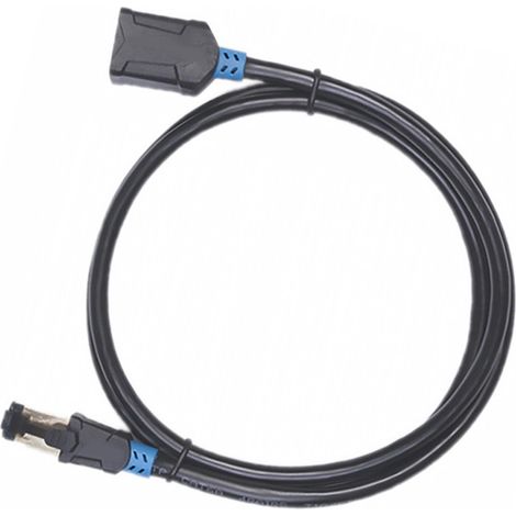 1m Câble de Rallonge Double Blindage Ethernet eur Mâle-femelle Résistant avec Protection pour Réseau Stable (1/5)