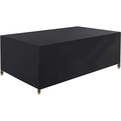 Garden furniture covers, waterproof garden furniture covers, 420D Oxford fabric, weather-resistant, UV-resistant, tear-resistant table and chair covers (200x160x70 cm) (1/5)