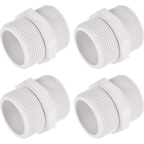 Paquet 4 Tuyau Raccord G1-1/2 Mâle Filetage Hexagonal Mamelon (1/3)