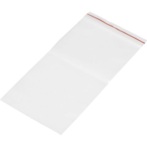 Sachet à fermeture pression sans bande d'inscription 490084 (l x H) 100 mm x 200 mm transparent Polyéthylène 1 pc(s) W07761