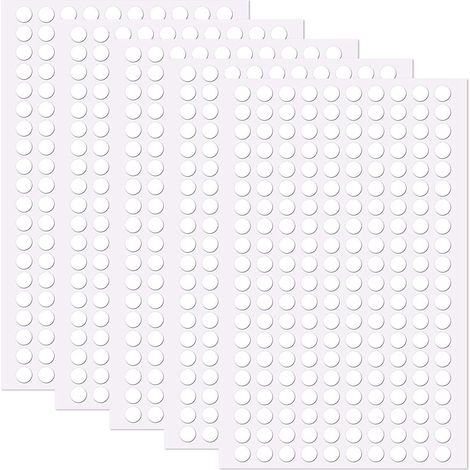 1000 Pièces Pastille Adhesive Double Face, Point de Colle 6 mm, Colle Ballon, Double Face Autocollant Adhésif Acrylique Rond, Amovibles, pour Ballons, Décorations de Fête, Artisanat, Photos (1/5)