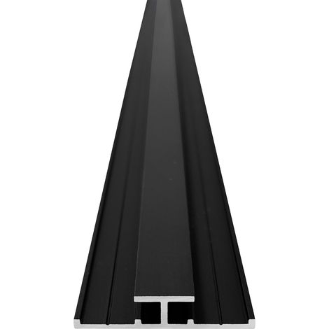 Roth – Profilé de finition noir 255 cm pour panneau VIPANEL 3 mm – Pour murs et sols – Résistant aux chocs et à l'humidité