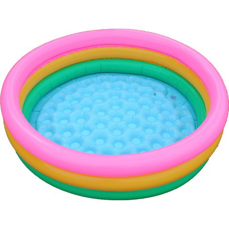 57412- PISCINE 3 BOUDINS FOND GONFLABLE