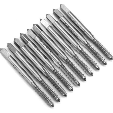 10pcs TARAUD M3.5x0.6 Pas Fin Acier Rapide HSS Dureté Élevée Outil à Main Filetage Manuel Précision (1/5)