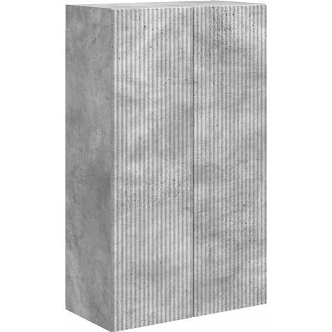Maison Exclusive - Meuble TV mural Gris béton 59,5 x 31 x 100 cm Bois d'ingénierie