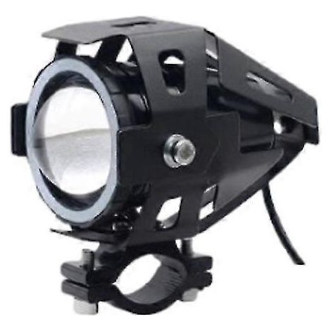 Phare avant de moto à LED Angel Eye, feu auxiliaire de conduite, mini feux antibrouillard U7, accessoires pour moto, quad et scooter - 1 pièce, bleu (1/4)