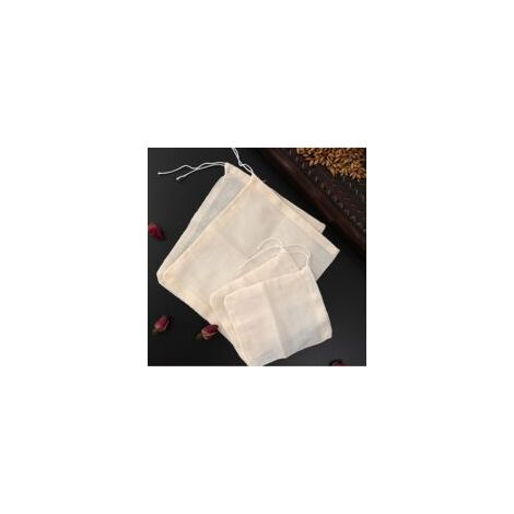 Serbia – Lot de 50 sachets en mousseline de coton réutilisables 10x15cm – Résistants aux hautes températures – Pour trempage, thé, café, stockage d'épices