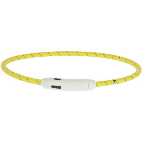 Collier LED - KERBL - Maxi Safe - Jaune - 65 cm x 10 mm