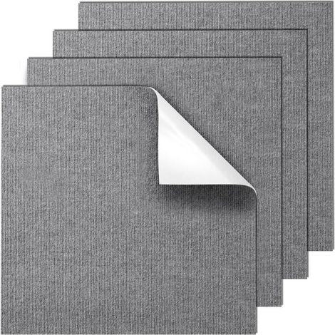 Douces et rembourrées, dalles de moquette auto-adhésives 610 x 610 mm, réduction de bruit, pour intérieur et extérieur (1/5)