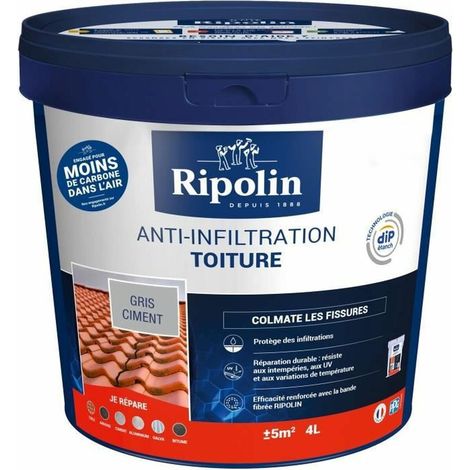 Ripolin Anti-Infiltrationsfarbe Grau Zement 4 Liter