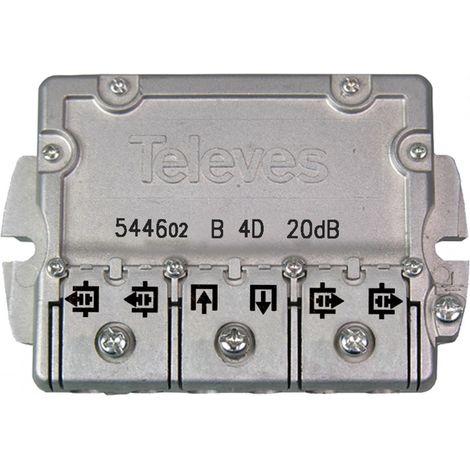 Derivatore 4 Vie 21Db 2400Mhz ( TELEVÉS ITALIA cod. 544602 )
