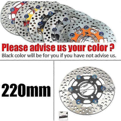 Étrier de frein à disque de moto Rpm Caliper, entraxe 82 mm, universel, compatible avec disques flottants de 200 mm et 220 mm, avec support adaptateur (couleur conseillée B) (1/5)