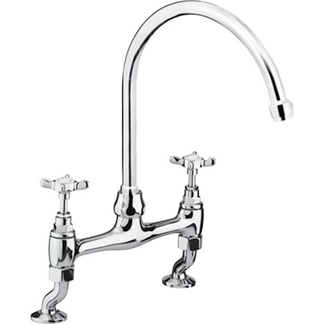 Bristan 1901 Chrome Deck Kitchen Sink Mixer Tap - N-DSM-C (1/6)