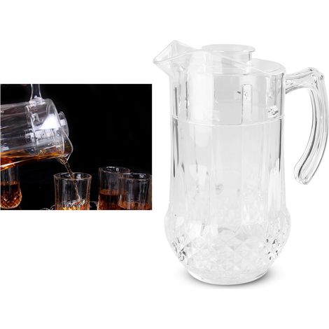 1300 ml Acryl-Kaltwasserkrug, Zapfbierkrug, Entenschnabelkessel mit Deckel für KTV, Bar, Hotel (1/5)